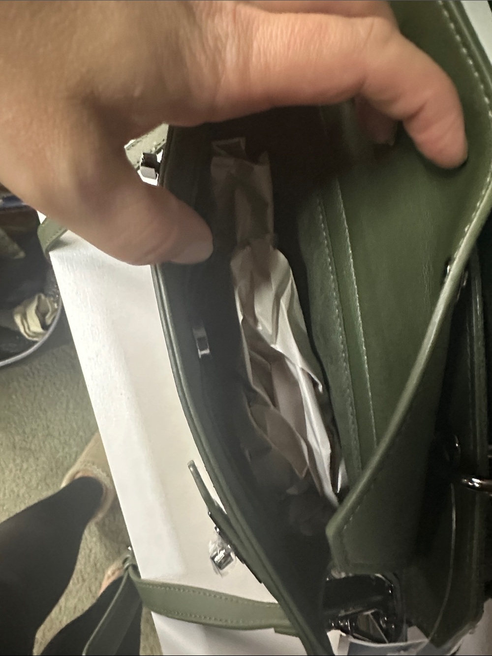 Steve Madden Olive Satchel with Detachable Strap - Picture 2 of 4